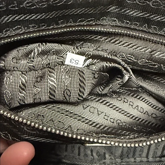 Prada Canapa + Cinghi Orange Leather Handbag/Tote travel - Picture 9 of 11